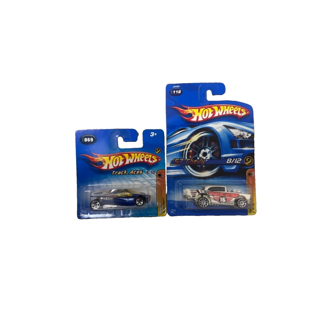 Hot Wheels Track Aces Lot 2 2005 Sling Shot #69 2006 '57 Chevy #118 Sealed